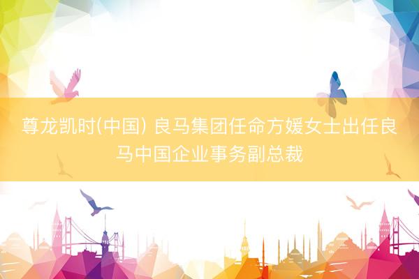 尊龙凯时(中国) 良马集团任命方媛女士出任良马中国企业事务副总裁