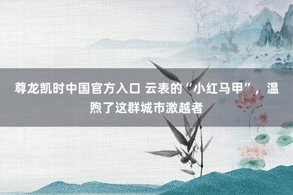 尊龙凯时中国官方入口 云表的“小红马甲”，温煦了这群城市激越者